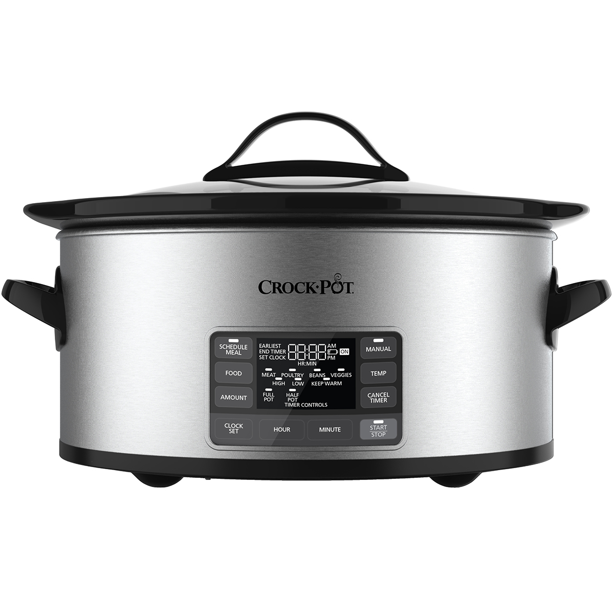 CrockPot® 6Qt. Programmable MyTime™ Slow Cooker, Stainless Steel